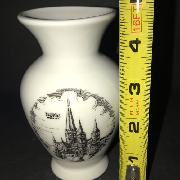 Vintage SCHEDEL Bavaria Germany Porcelain art VASE Building Architecture Design - Picture 5 of 7